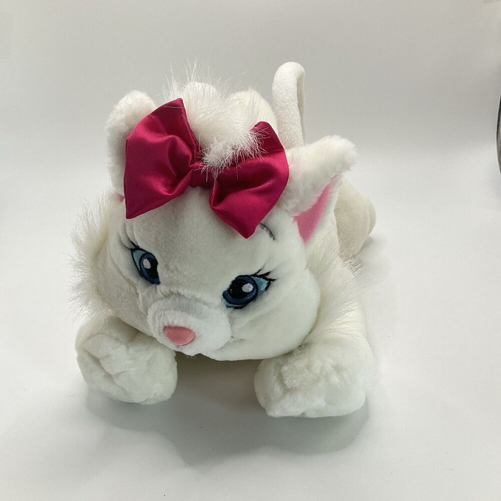 RARE Disney Store Exclusive Aristocats Marie White Cat Kitty Plush Zipper Bag
